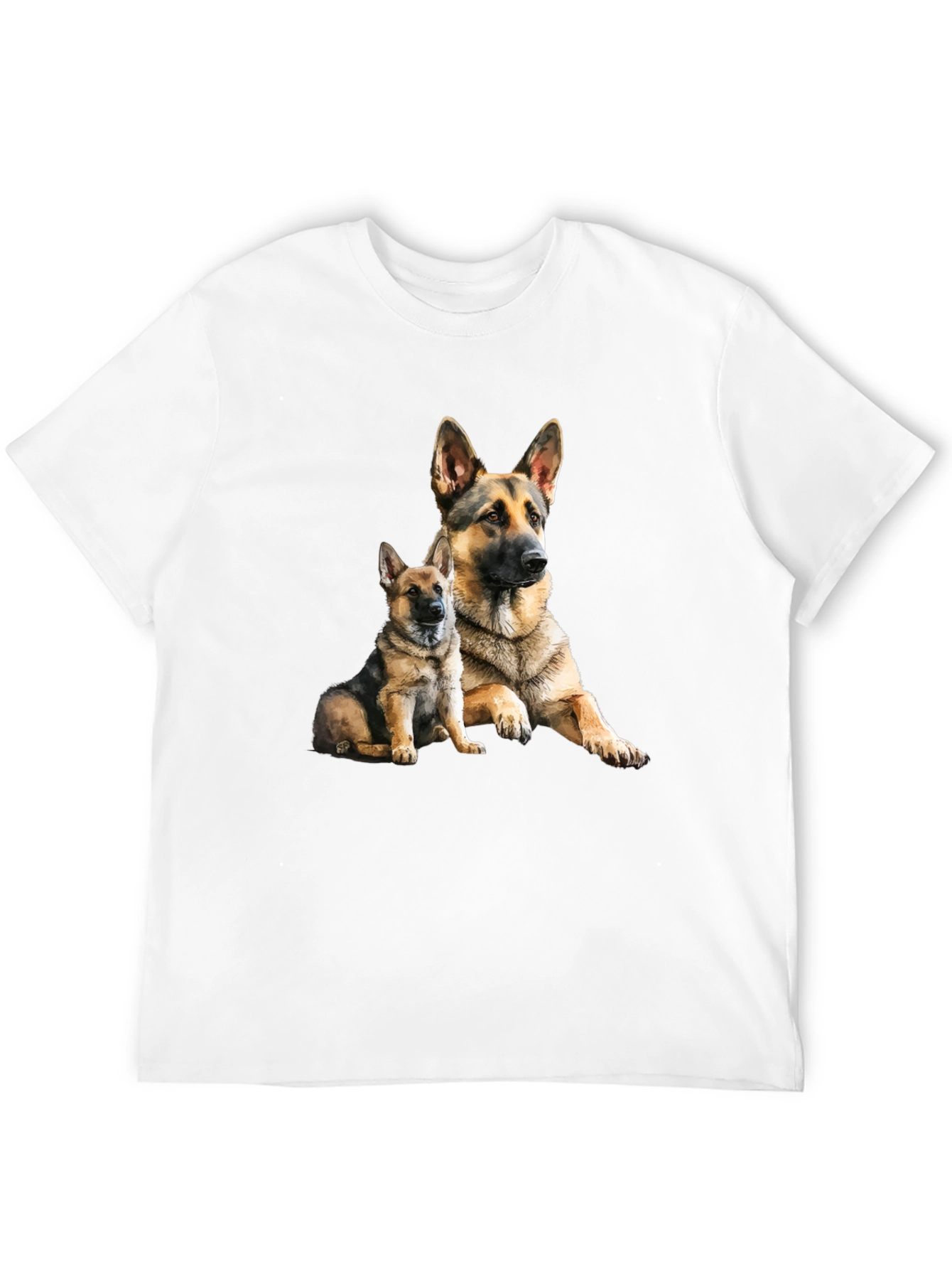 German Shepherd Dog Graphic Tee - Black