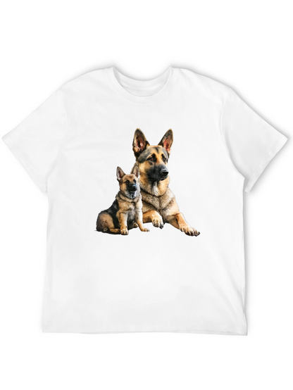 German Shepherd Dog Graphic Tee - Black