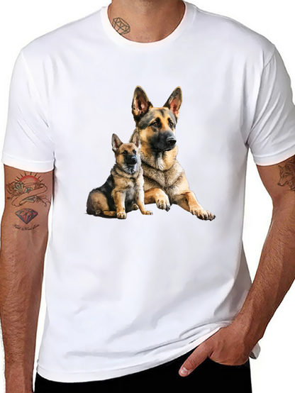 German Shepherd Dog Graphic Tee - Black
