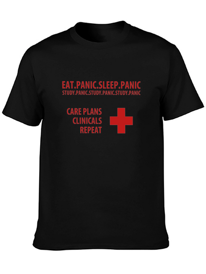 Nurse Life T-Shirt - Eat Panic Sleep Repeat