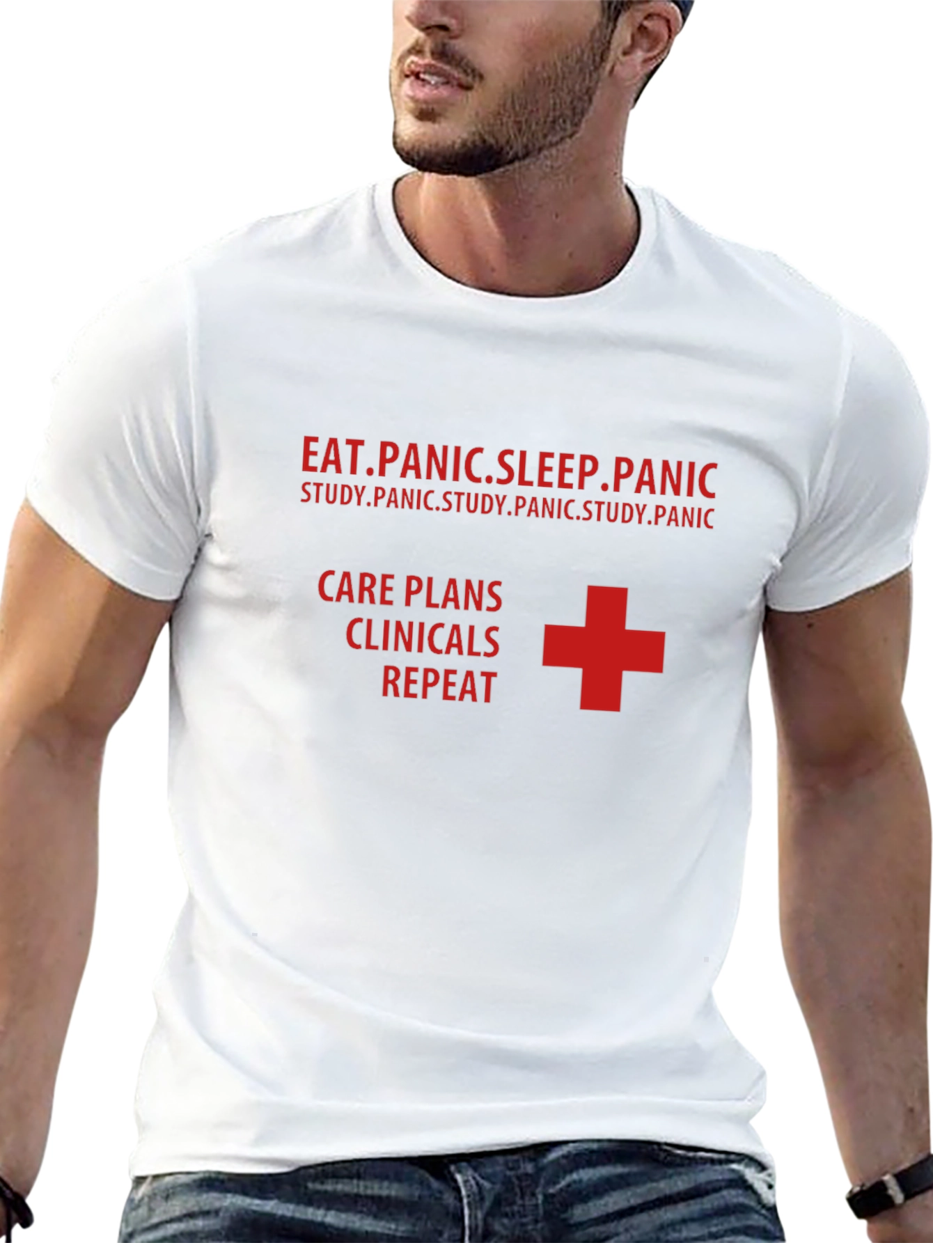 Nurse Life T-Shirt - Eat Panic Sleep Repeat