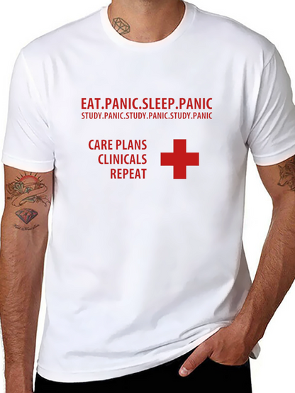 Nurse Life T-Shirt - Eat Panic Sleep Repeat