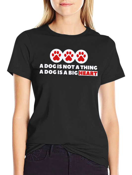 Dog Is Heart T-Shirt - Soft Cotton Tee for Dog Lovers