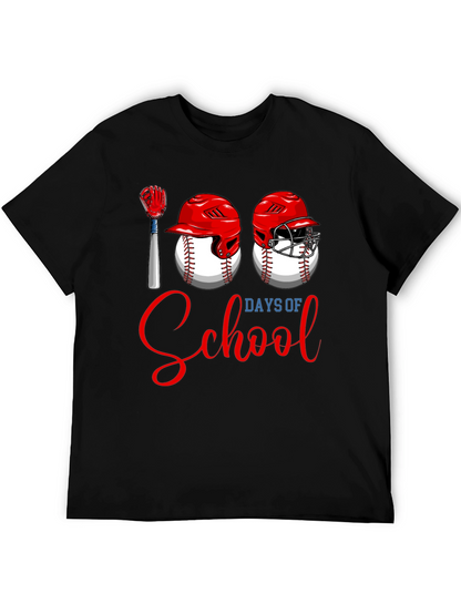 100 Days of School Baseball T-Shirt