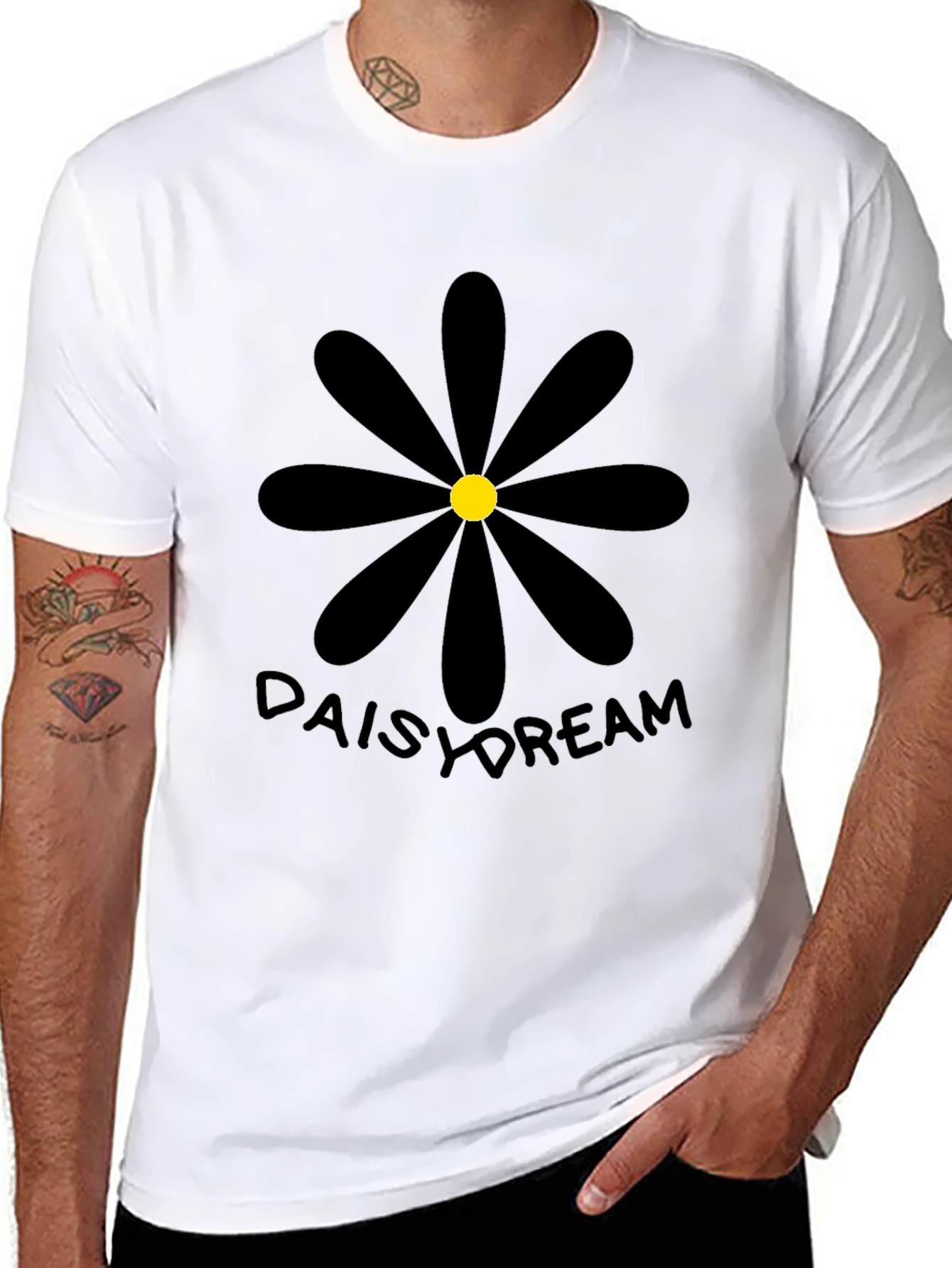 Daisy Dream Black Graphic Tee