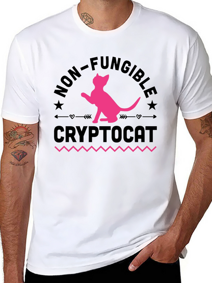 CryptoCat NFT T-Shirt - Non-Fungible Cat Design