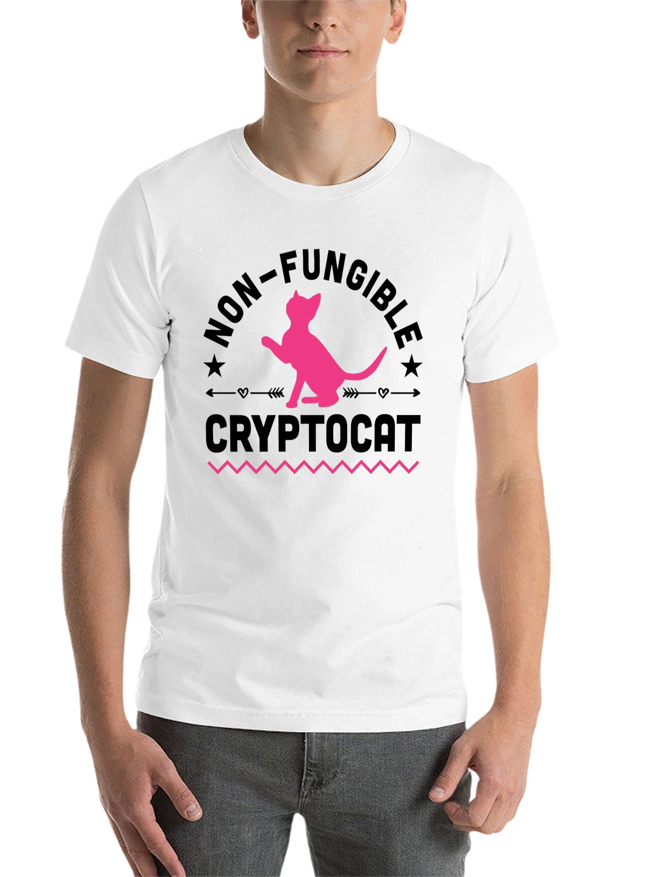 CryptoCat NFT T-Shirt - Non-Fungible Cat Design