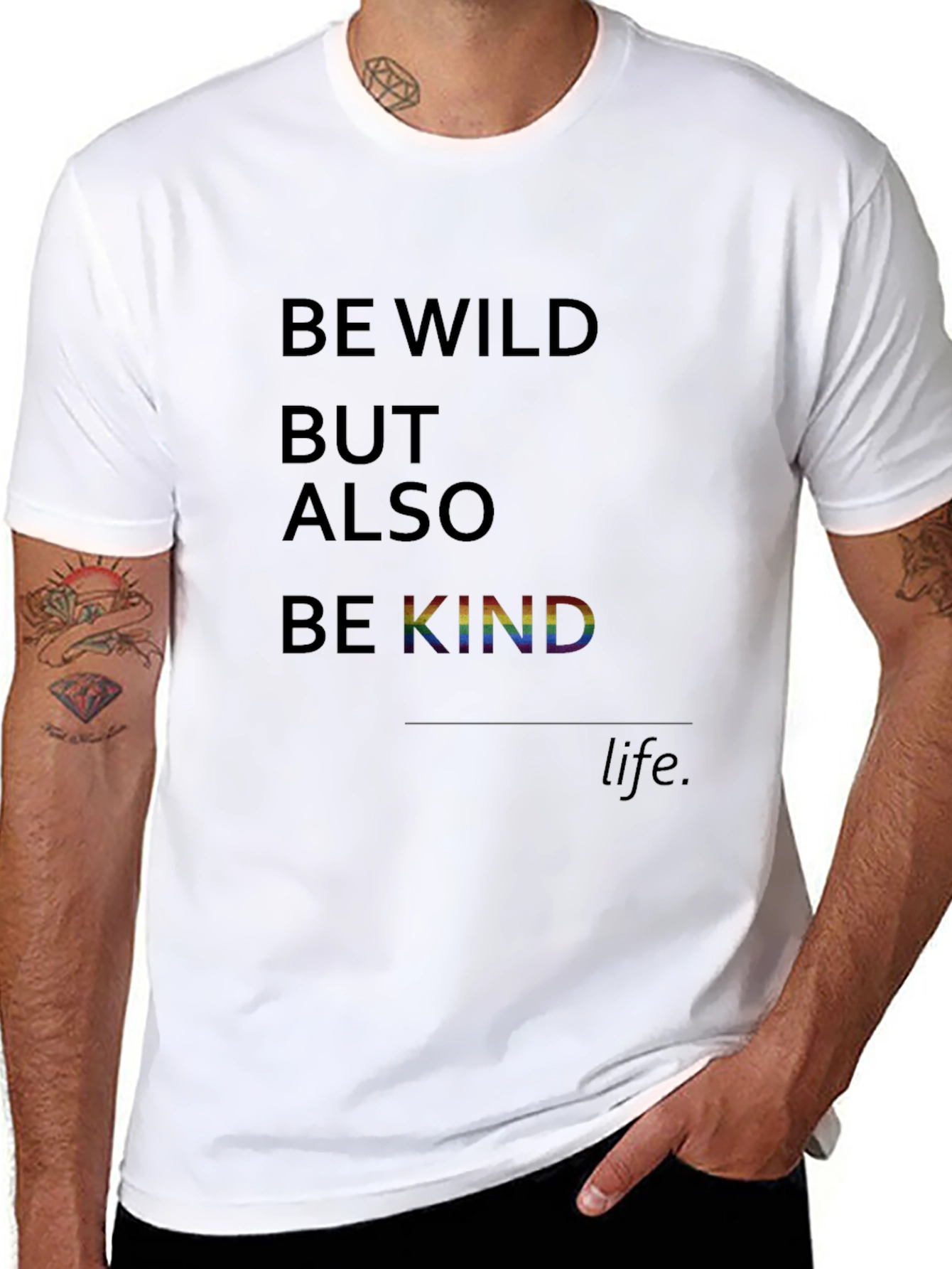 Be Wild But Also Be Kind Graphic Tee