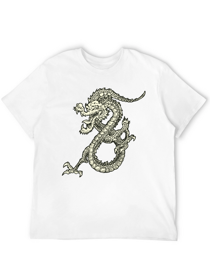 Dragon Graphic Tee - Black Short Sleeve