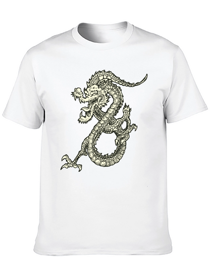 Dragon Graphic Tee - Black Short Sleeve
