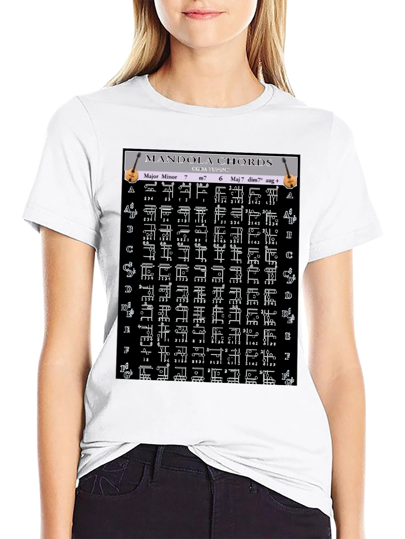 Mandola Chords T-Shirt - Musicians Guide