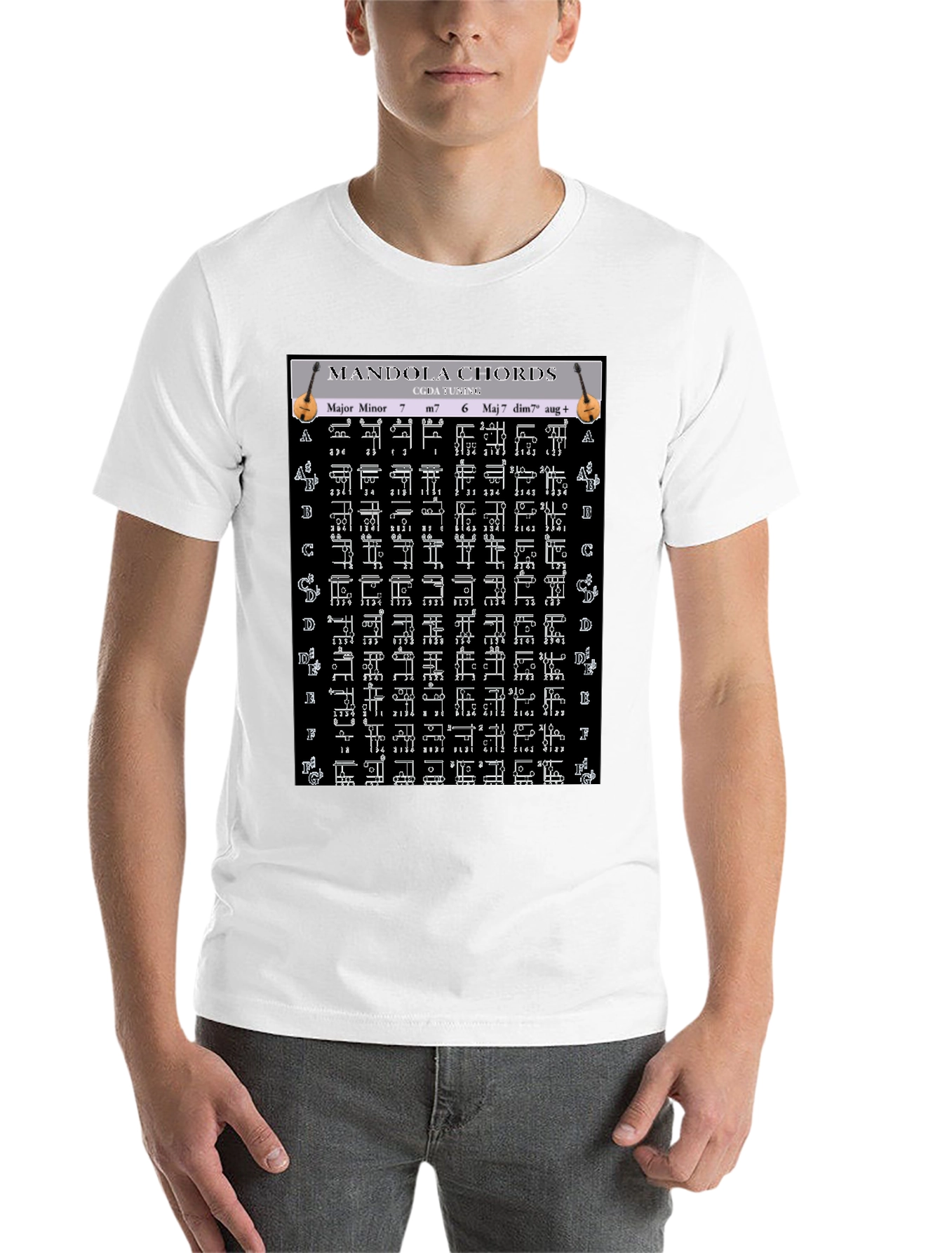 Mandola Chords T-Shirt - Musicians Guide