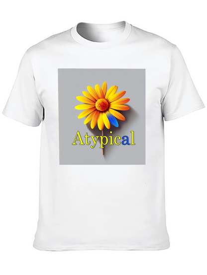 Atypical Graphic T-Shirt - Unique Flower Design