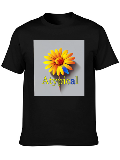 Atypical Graphic T-Shirt - Unique Flower Design