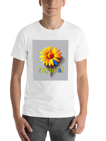 Atypical Graphic T-Shirt - Unique Flower Design