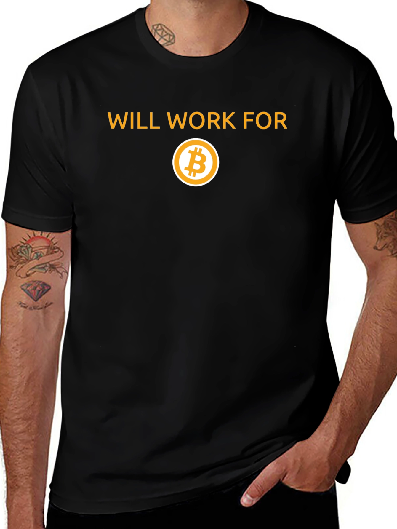 Will Work for Bitcoin T-Shirt