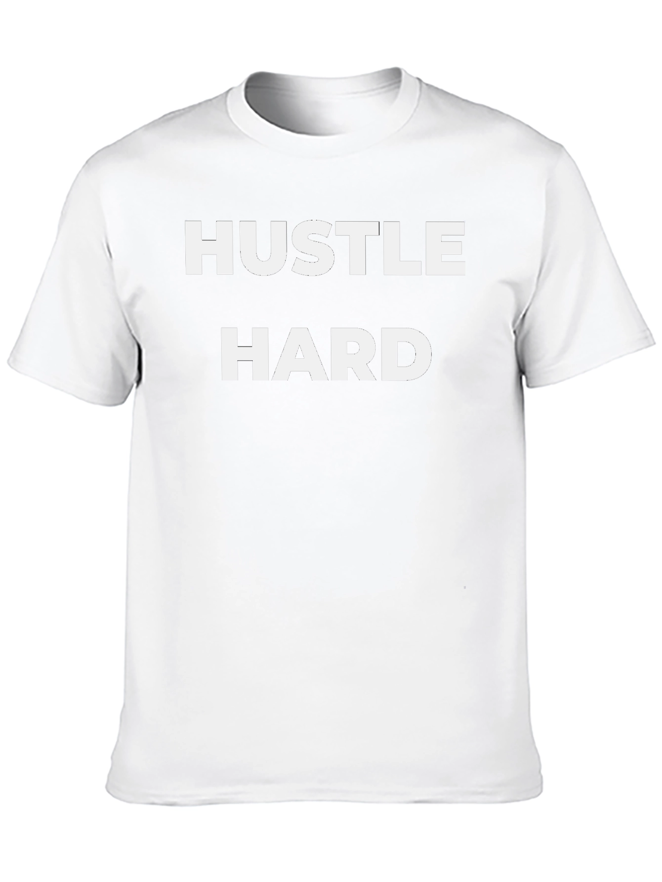 Hustle Hard Black Tee - Motivational Graphic T-Shirt