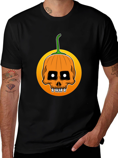 Skull Pumpkin Halloween T-Shirt