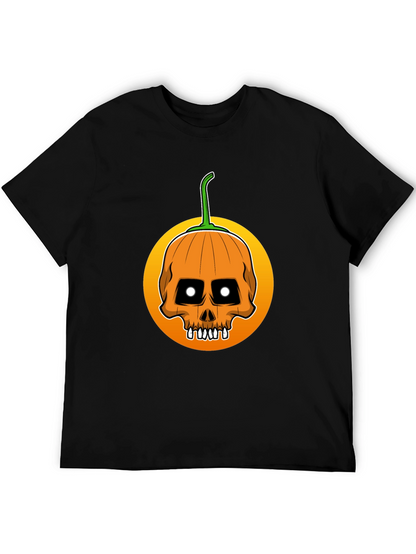 Skull Pumpkin Halloween T-Shirt