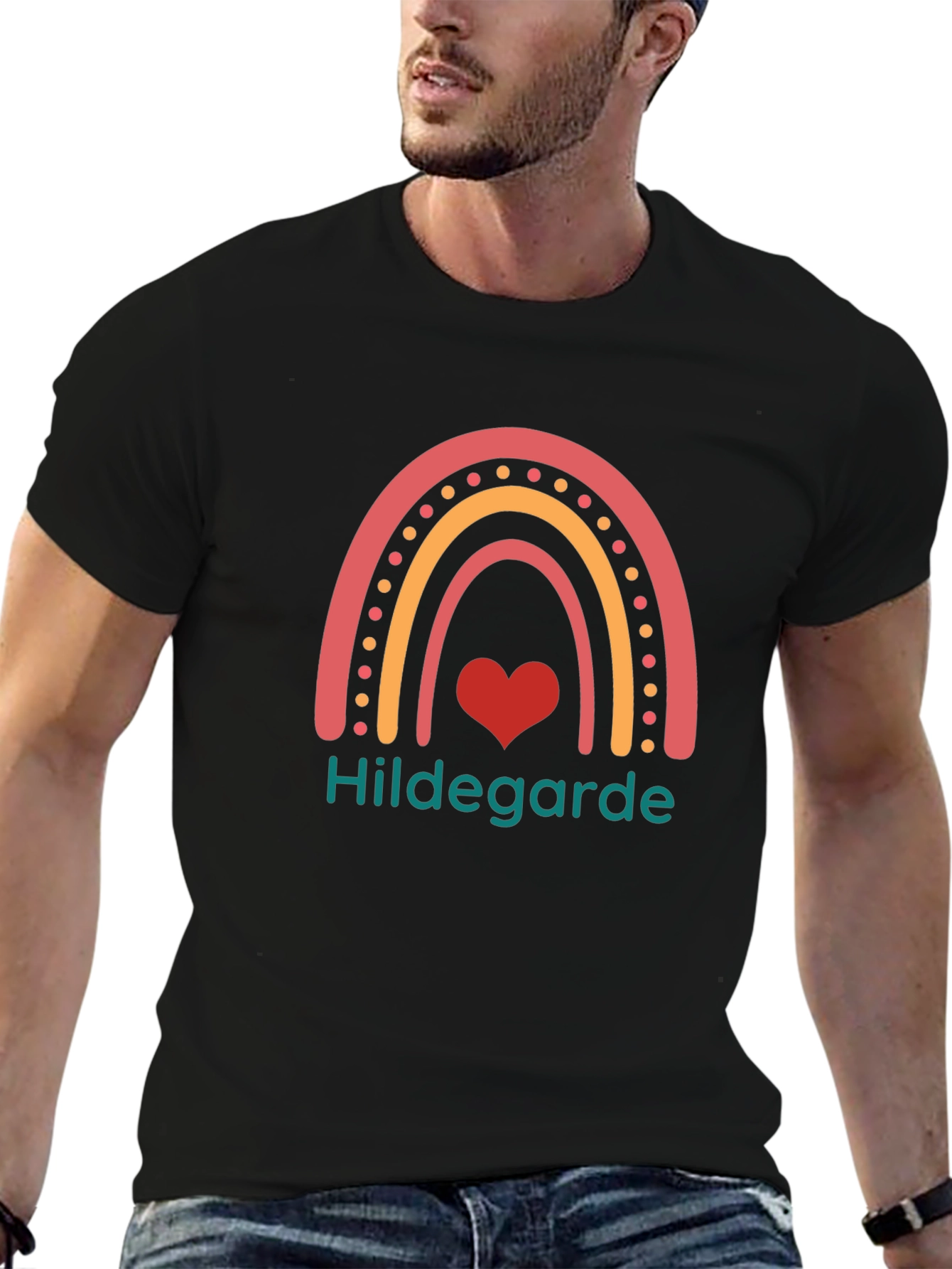 Hildegarde Rainbow Heart T-Shirt