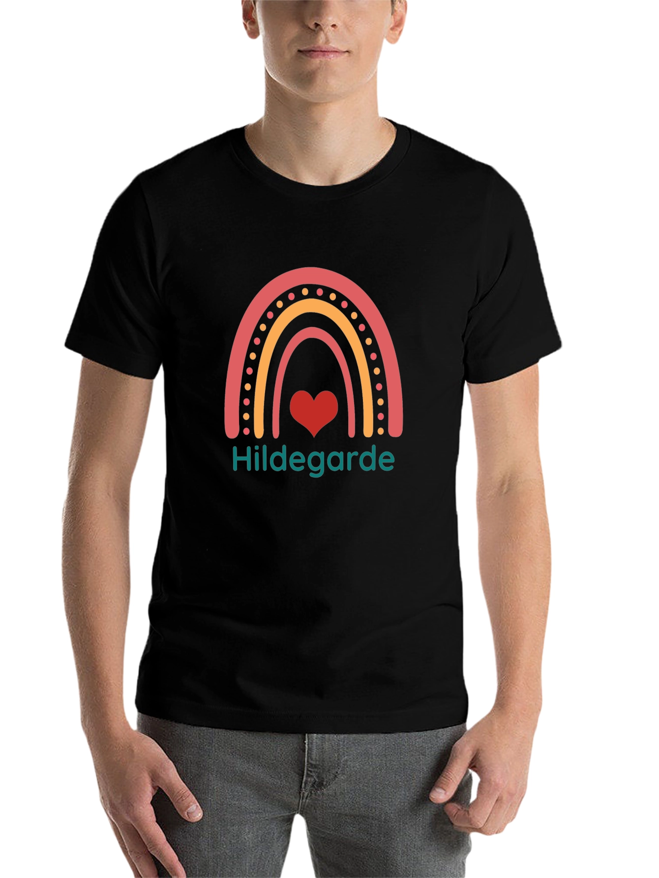 Hildegarde Rainbow Heart T-Shirt
