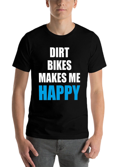 Dirt Bikes Make Me Happy Graphic Tee