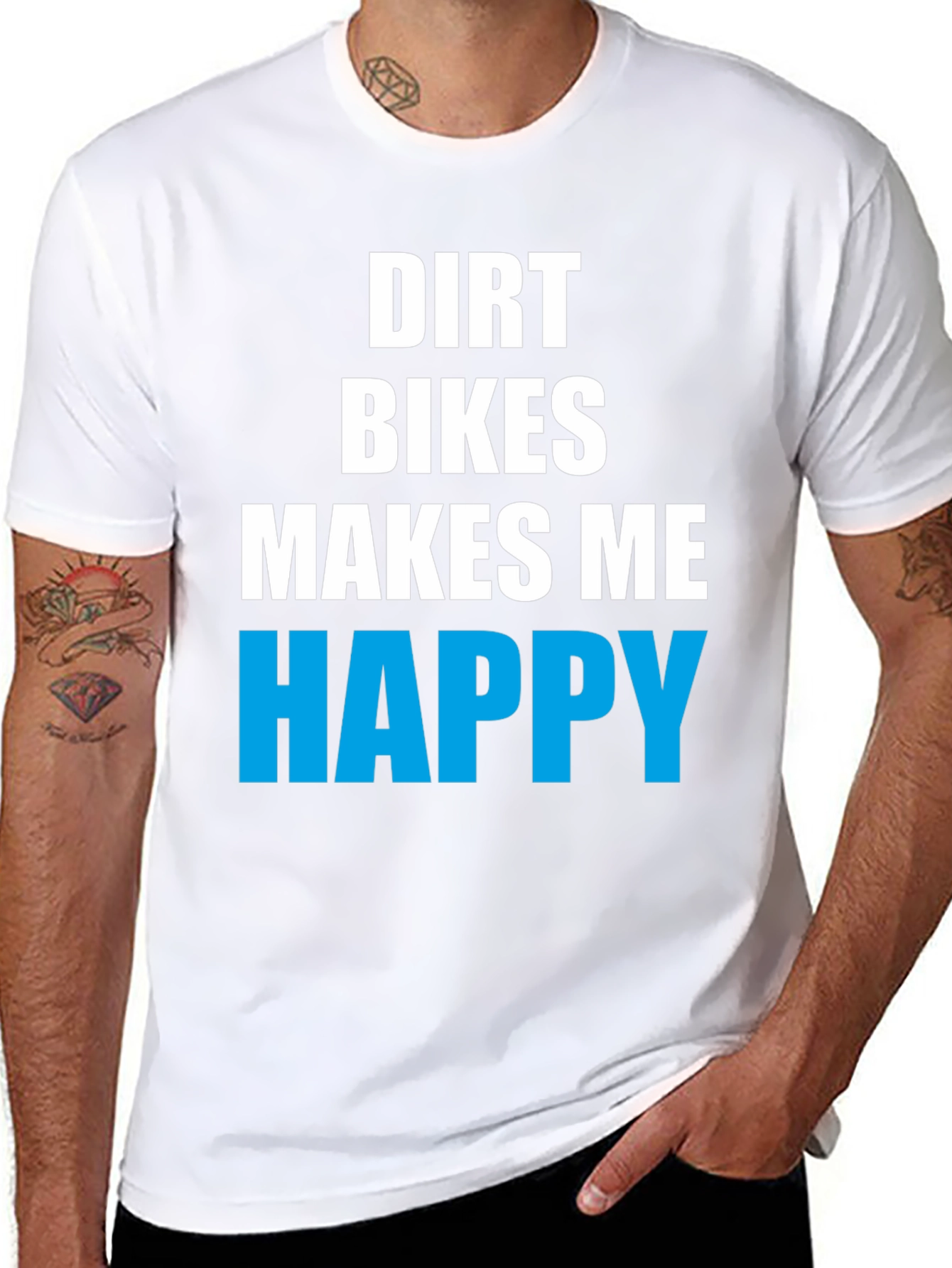 Dirt Bikes Make Me Happy Graphic Tee
