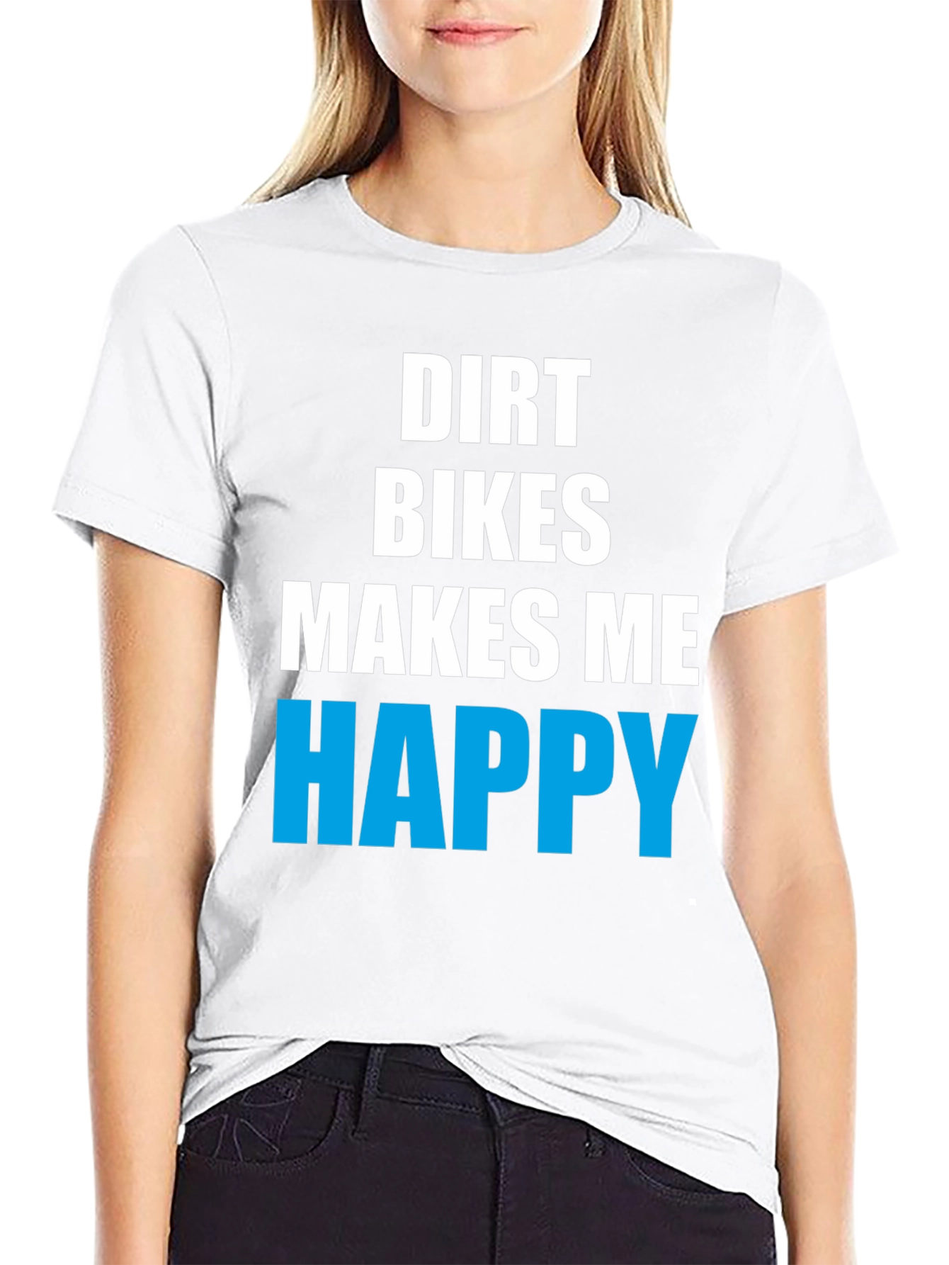 Dirt Bikes Make Me Happy Graphic Tee