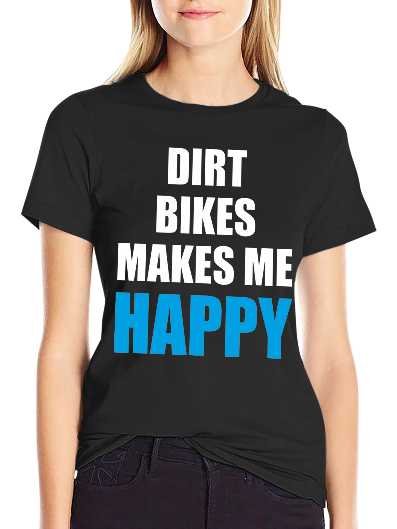 Dirt Bikes Make Me Happy Graphic Tee