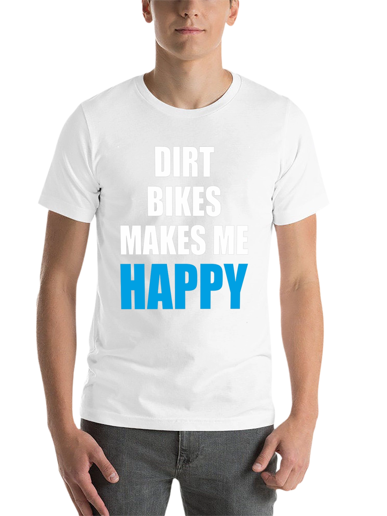 Dirt Bikes Make Me Happy Graphic Tee