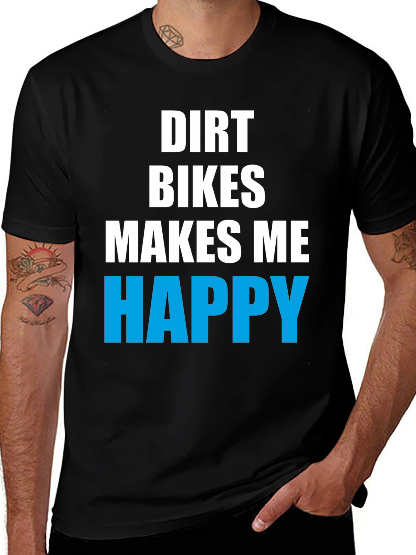 Dirt Bikes Make Me Happy Graphic Tee