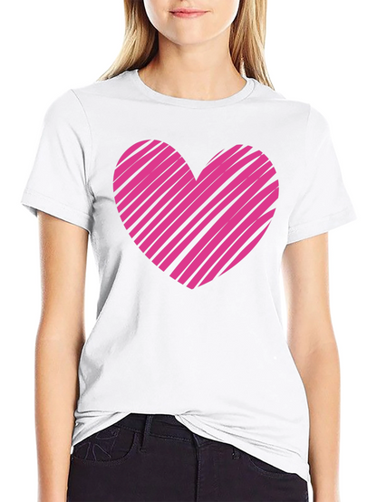 Heart Graphic Mens Black T-Shirt