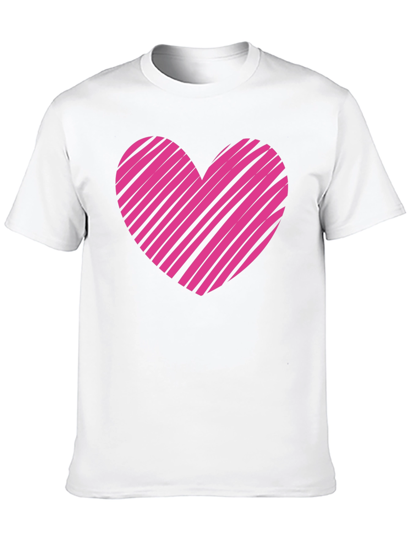 Heart Graphic Mens Black T-Shirt