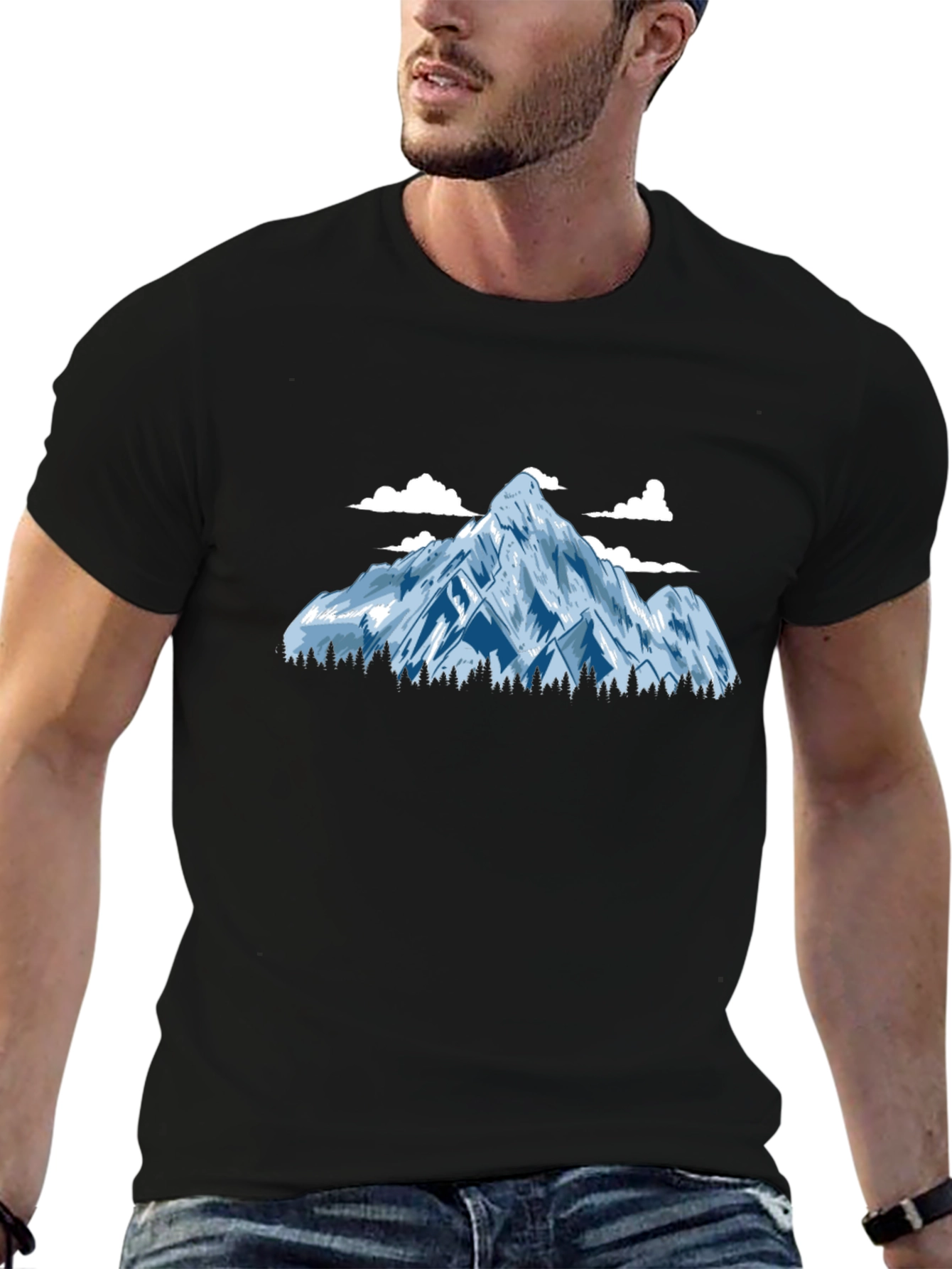 Mountain Graphic Tee - Black