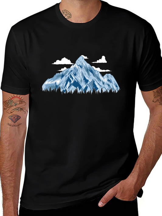 Mountain Graphic Tee - Black