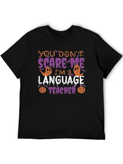 Funny Halloween Language Teacher T-Shirt