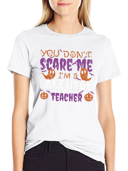 Funny Halloween Language Teacher T-Shirt