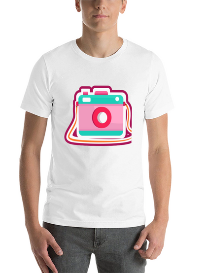Retro Camera Graphic Tee - Trendy Casual Style