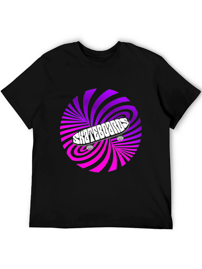 Skateboards Graphic T-Shirt - Retro Swirl Design