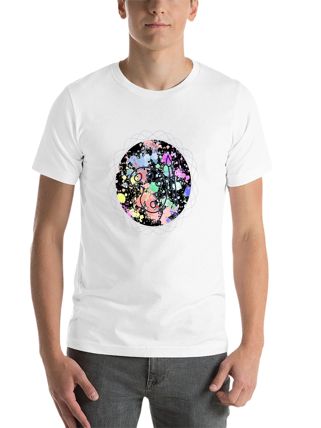 Artist Palette Graphic Tee - Black