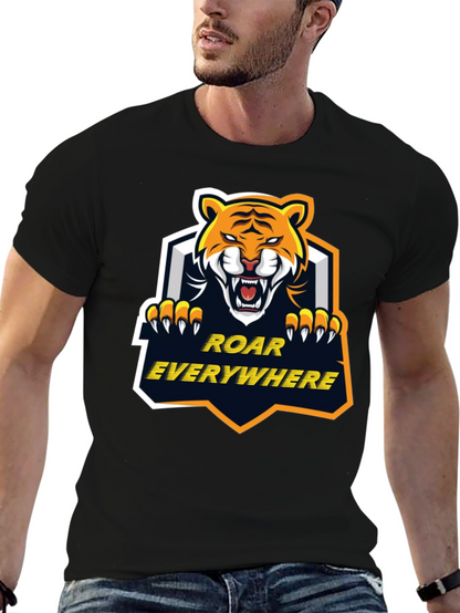 Roar Everywhere Graphic Tee - Bold Tiger Design