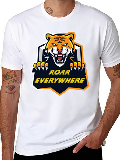 Roar Everywhere Graphic Tee - Bold Tiger Design