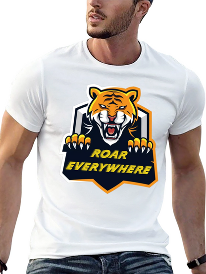 Roar Everywhere Graphic Tee - Bold Tiger Design