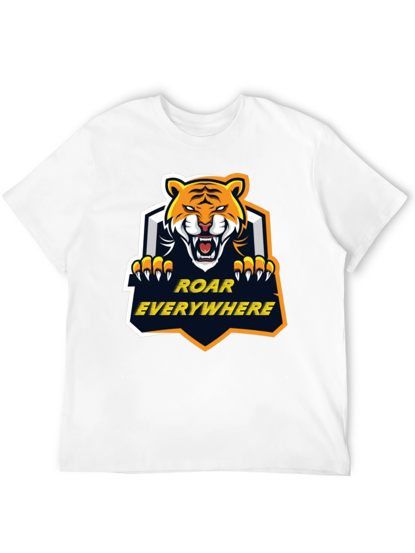 Roar Everywhere Graphic Tee - Bold Tiger Design