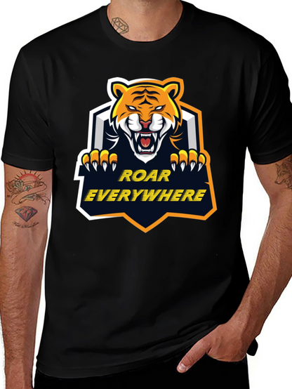 Roar Everywhere Graphic Tee - Bold Tiger Design