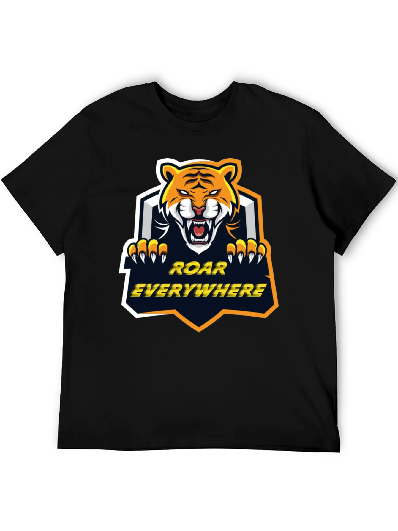 Roar Everywhere Graphic Tee - Bold Tiger Design
