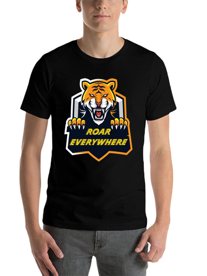 Roar Everywhere Graphic Tee - Bold Tiger Design
