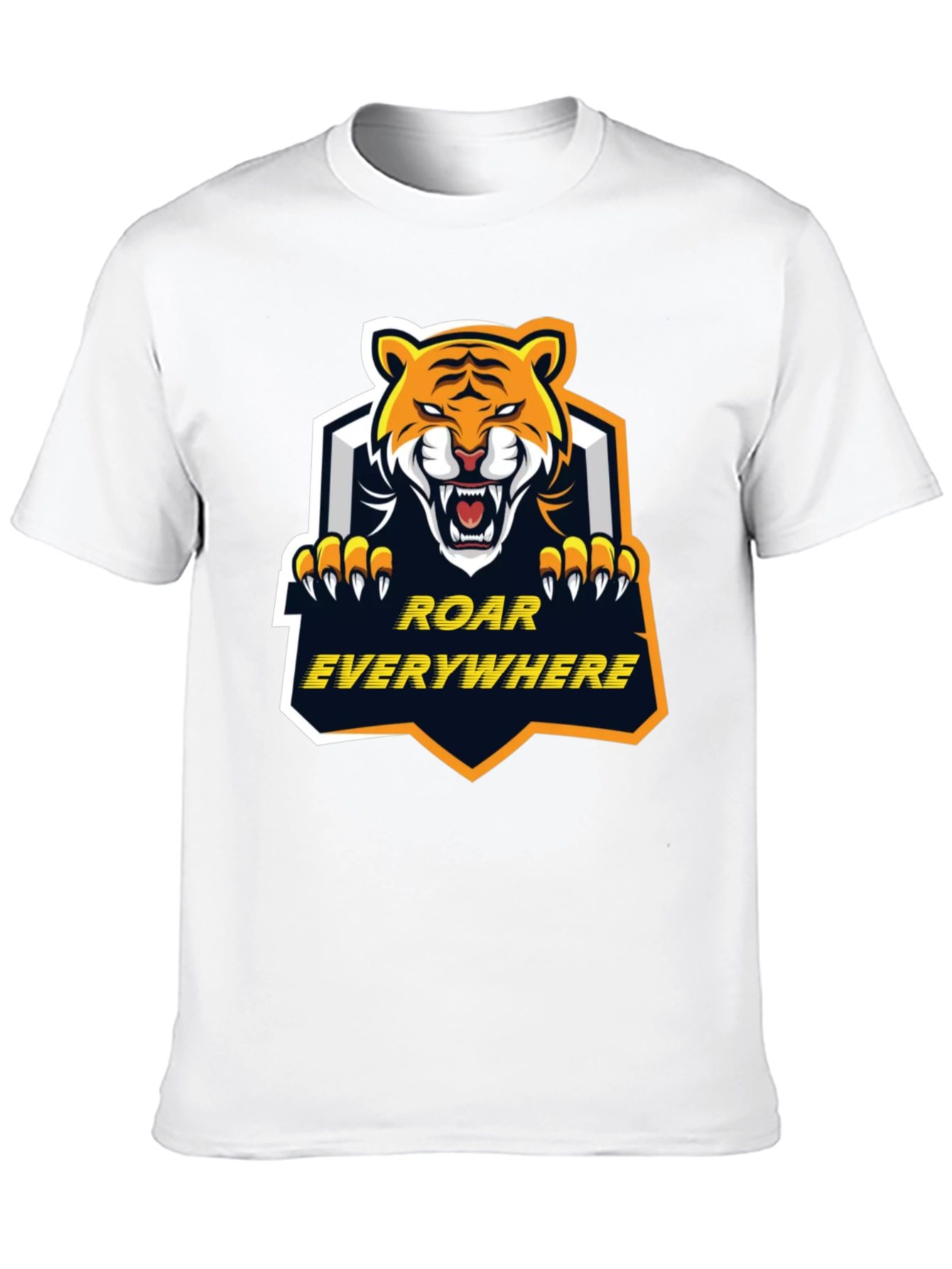 Roar Everywhere Graphic Tee - Bold Tiger Design