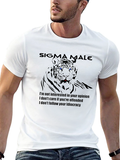 Sigma Male Tiger Graphic T-Shirt
