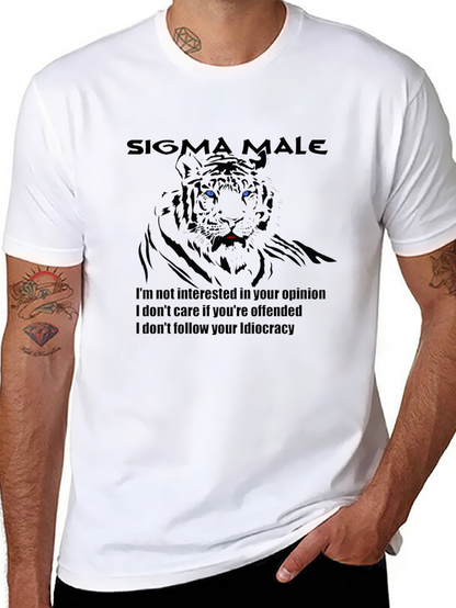 Sigma Male Tiger Graphic T-Shirt
